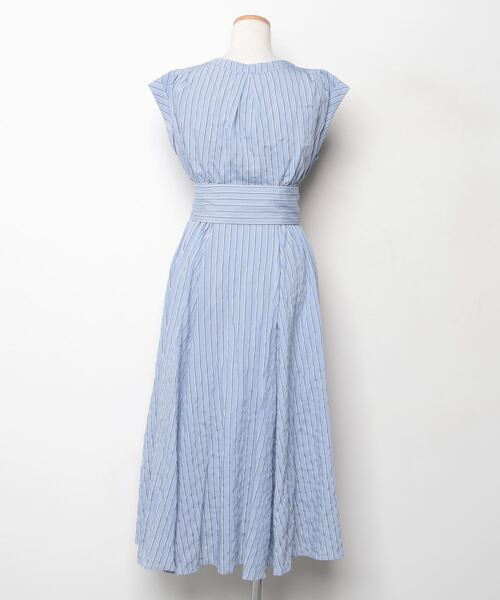 「Mystrada」 半袖ワンピース 36 ブルー レディース_画像2