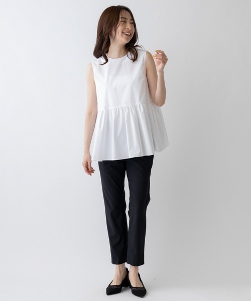 「Sono」 ノースリーブブラウス F ネイビー レディース_画像5