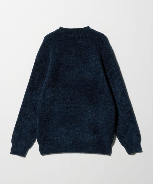 ミュラー オブ ヨシオクボ リザードポケットニット セーター 38 紺 MOHAIR WINDING KNIT | muller of yoshiokubo (Women