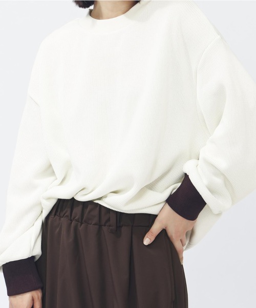 adidas（アディダス） クォーターニット オーバーサイズ クルーネック