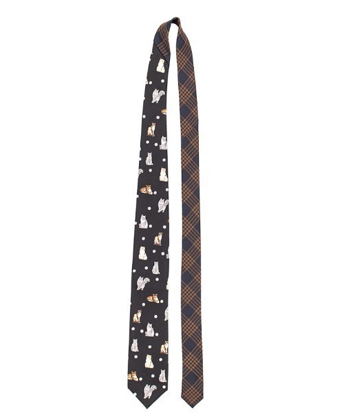 giraffe（ジラフ） ネクタイ カラーチップキャットタイ BLACK