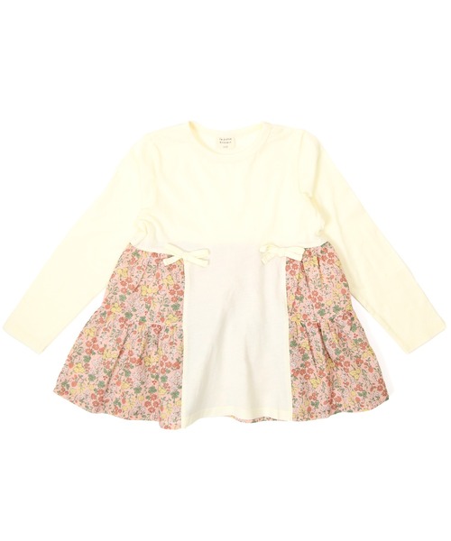 「la poche biscuit」 「KIDS」長袖チュニック 100 オフホワイト キッズ_画像6