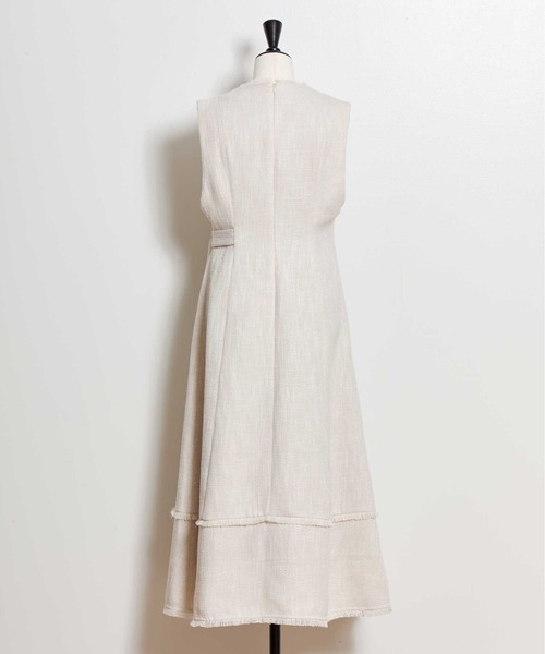 「NOELA」 ノースリーブワンピース M グレー レディース_画像5