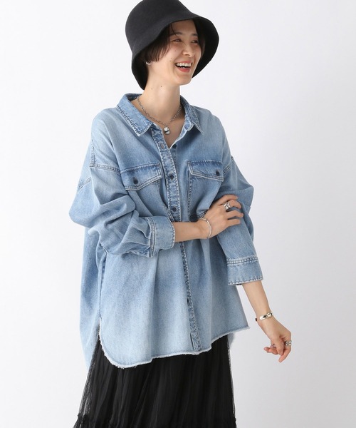 「LEPSIM」 長袖シャツ FREE ブラック レディース_画像4