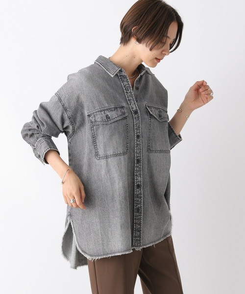 「LEPSIM」 長袖シャツ FREE ブラック レディース_画像5