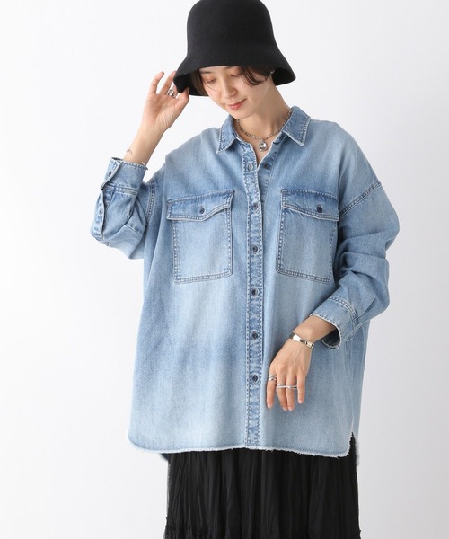 「LEPSIM」 長袖シャツ FREE ブラック レディース_画像7