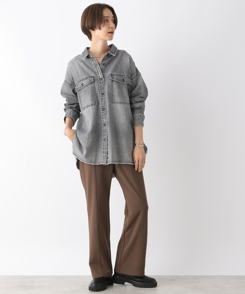 「LEPSIM」 長袖シャツ FREE ブラック レディース_画像8