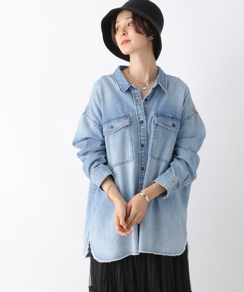 「LEPSIM」 長袖シャツ FREE ブラック レディース_画像9