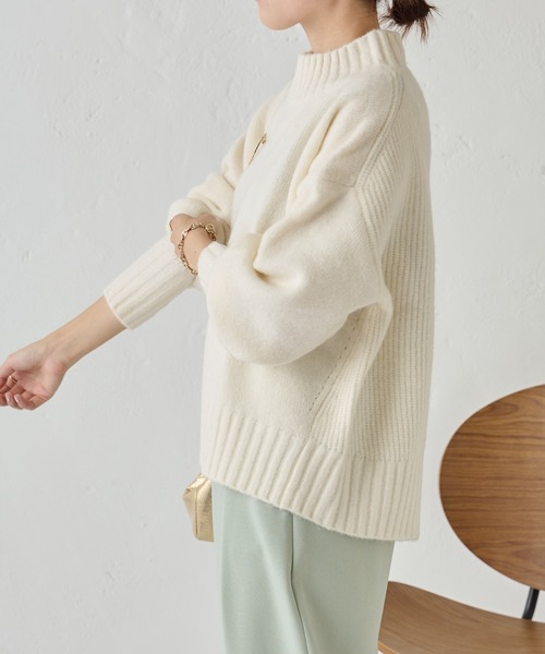 「COLLAGE GALLARDAGALANTE」 長袖ニット FREE レッド レディース_画像8