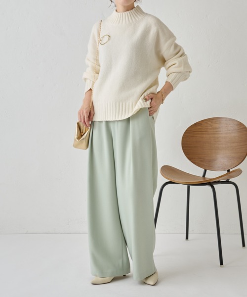 「COLLAGE GALLARDAGALANTE」 長袖ニット FREE レッド レディース_画像9