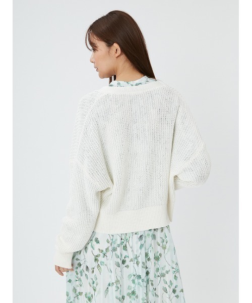 「FRAY I.D」 ニットカーディガン FREE ラベンダー レディース_画像4