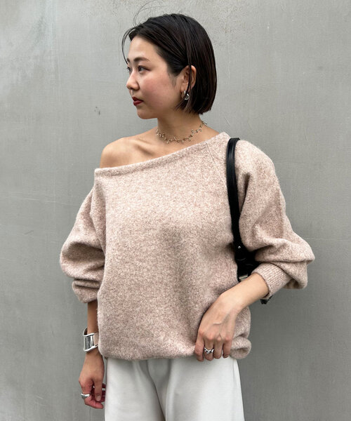 「SHENERY」 長袖ニット FREE グレー レディース_画像2