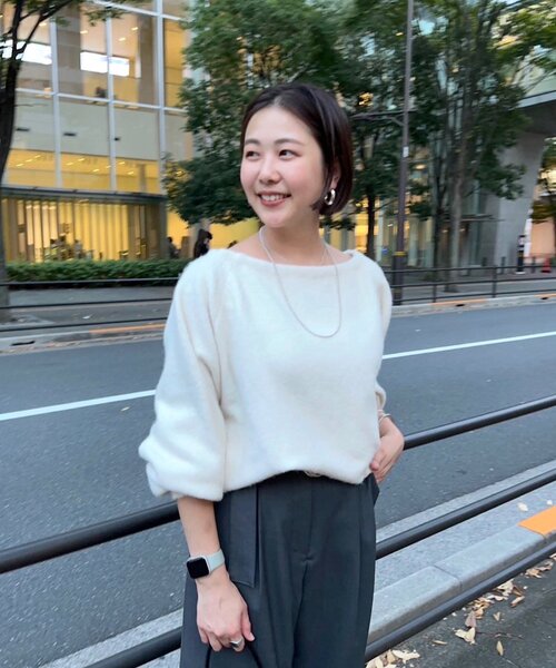 「SHENERY」 長袖ニット FREE グレー レディース_画像3