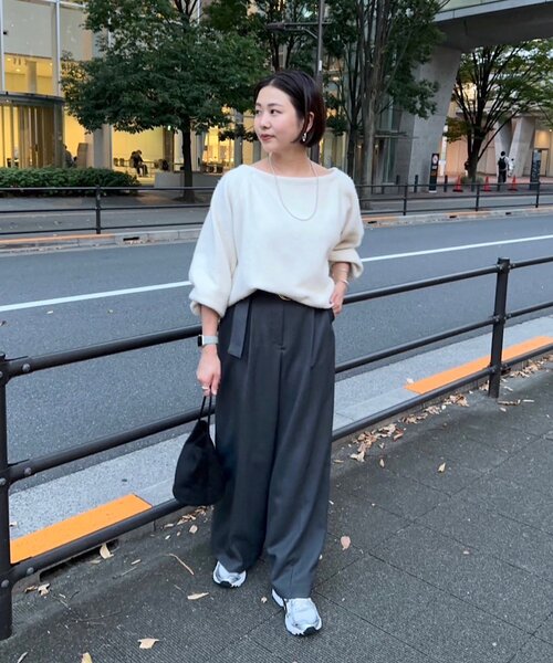 「SHENERY」 長袖ニット FREE グレー レディース_画像6