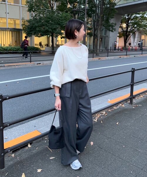 「SHENERY」 長袖ニット FREE グレー レディース_画像8