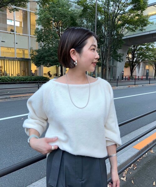 「SHENERY」 長袖ニット FREE グレー レディース_画像10