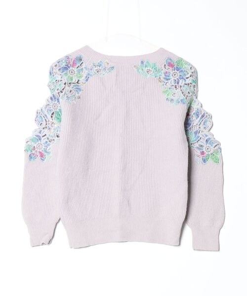 「FRAY I.D」 フリル長袖ニット FREE グレー レディース_画像2