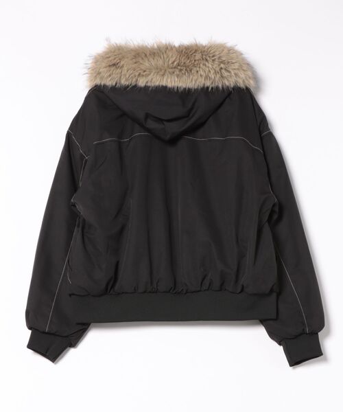 MASHIRO ma1 ma-1 「MASHIRO」エコファーフード付きMA-1ジャケット(MA