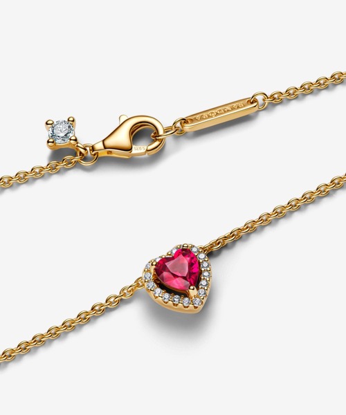 PANDORA（パンドラ） ネックレス エレベイテッド レッド ハート 