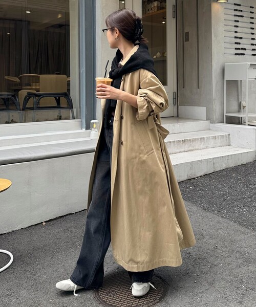 Fredy emue フレディエミュ 袖ボリューム トレンチコート ベージュ36 fredy emue（フレディエミュ） トレンチコート コート 「発売のたびに