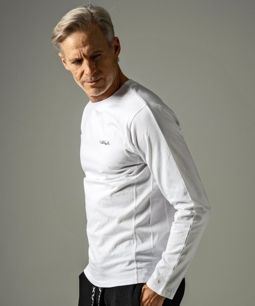 「1piu1uguale3 RELAX」 長袖Tシャツ MEDIUM ホワイト メンズ_画像3