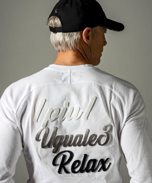 「1piu1uguale3 RELAX」 長袖Tシャツ MEDIUM ホワイト メンズ_画像5