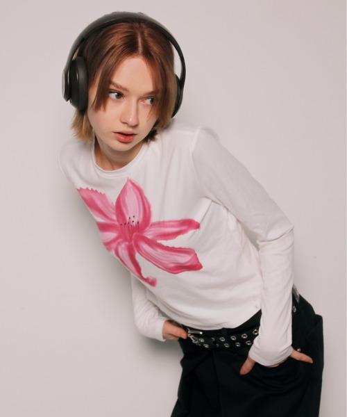 「IMARI」 長袖カットソー FREE ホワイト レディース_画像2