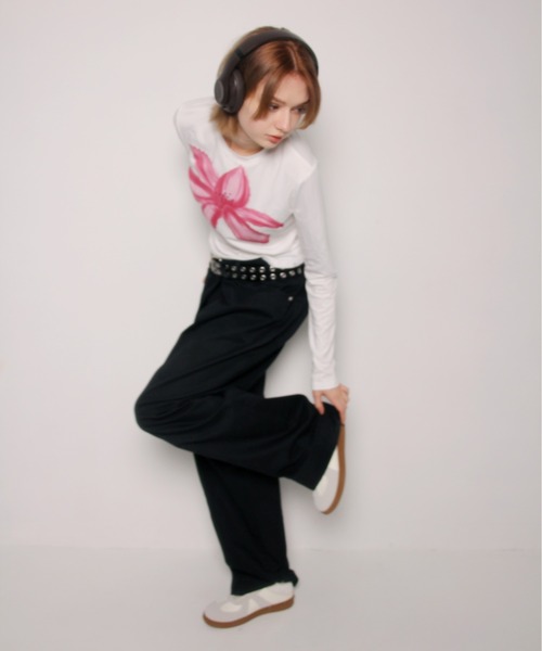 「IMARI」 長袖カットソー FREE ホワイト レディース_画像3