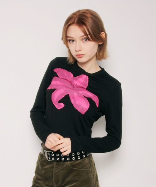 「IMARI」 長袖カットソー FREE ホワイト レディース_画像5