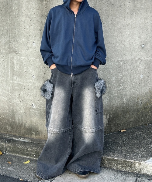 「MandO（Auntie Rosa）」 デニムパンツ MEDIUM ブラック メンズ_画像5