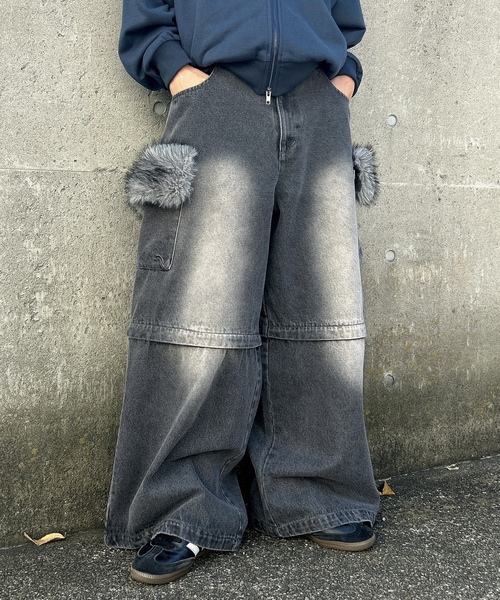 「MandO（Auntie Rosa）」 デニムパンツ MEDIUM ブラック メンズ_画像8