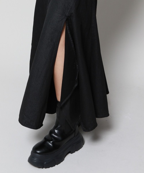 「PAGEBOY」 デニムスカート M ブラック レディース_画像9