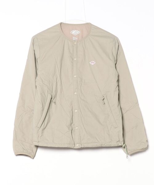 DANTON ベージュ ダウンジャケット S Danton（ダントン） ジャケット S ベージュ レディース : ZOZOTOWN