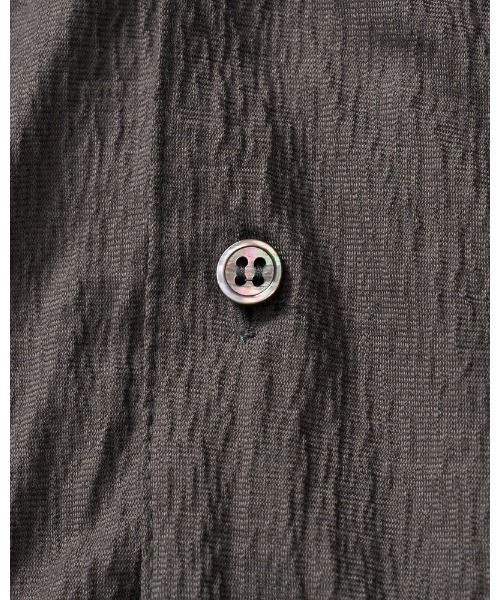 シャツ ex.comfy wool open collar shirt メンズの画像