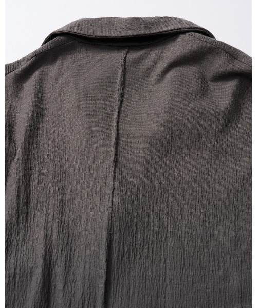 シャツ ex.comfy wool open collar shirt メンズの画像