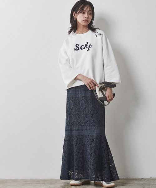 「CHIC STYLE」 スウェットカットソー 3L 杢グレー レディース_画像5