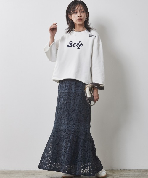 「CHIC STYLE」 スウェットカットソー 3L 杢グレー レディース_画像6