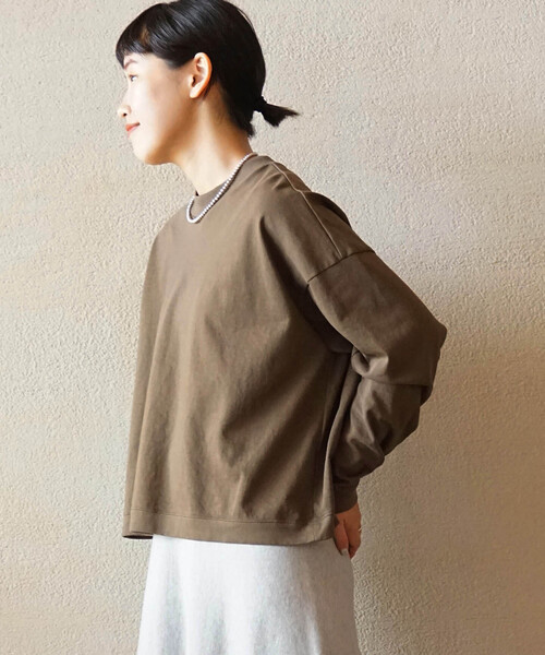 「JOURNAL STANDARD LUXE」 長袖カットソー FREE ベージュ レディース_画像4