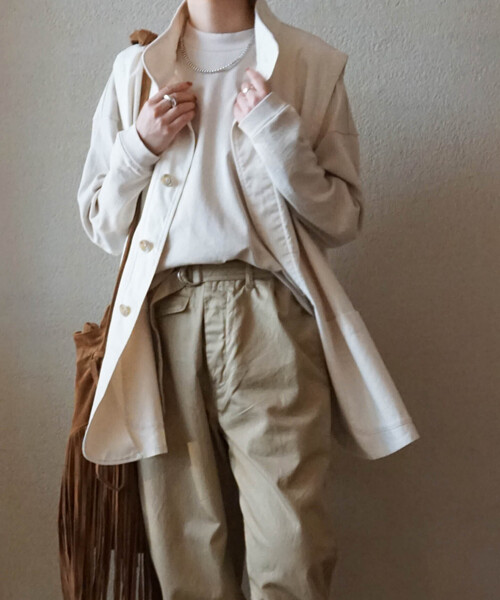 「JOURNAL STANDARD LUXE」 長袖カットソー FREE ベージュ レディース_画像9