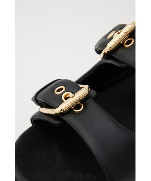 「STACCATO」 フラットサンダル 22.5cm ブラック レディース_画像8