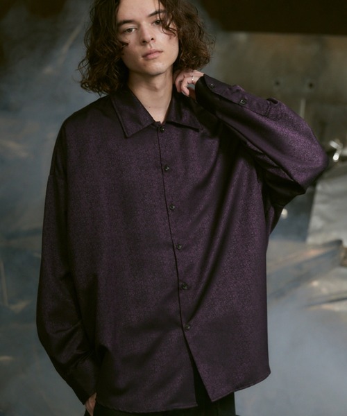 「Casper John」 長袖シャツ SMALL ネイビー メンズ_画像2