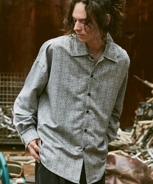 「Casper John」 長袖シャツ SMALL ネイビー メンズ_画像7