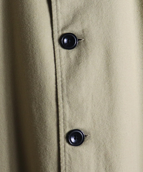 「Confirm」 ステンカラーコート L ベージュ メンズ_画像4