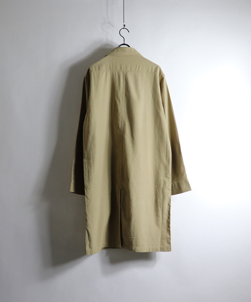 「Confirm」 ステンカラーコート L ベージュ メンズ_画像7