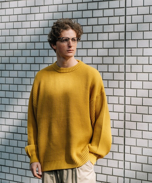 「FREAK'S STORE」 長袖ニット SMALL ブラック メンズ_画像2