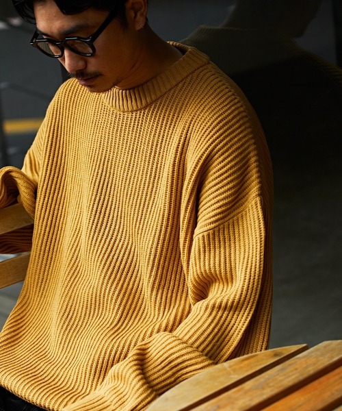 「FREAK'S STORE」 長袖ニット SMALL ブラック メンズ_画像5