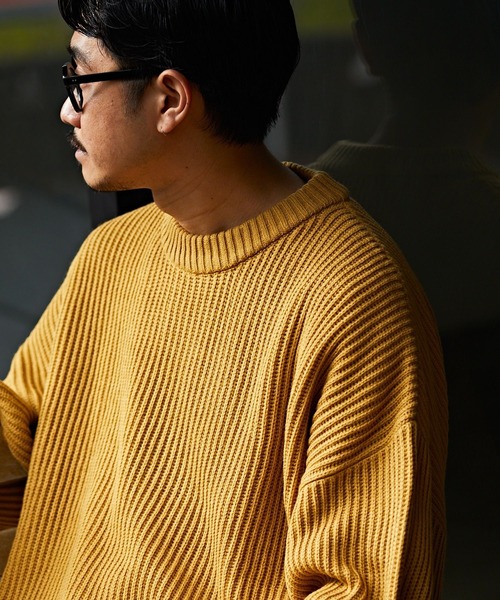 「FREAK'S STORE」 長袖ニット SMALL ブラック メンズ_画像7