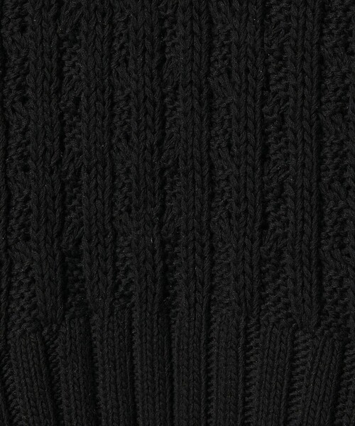 conte ベスト ジレ 「conte」コットンシルク ケーブル ベスト 