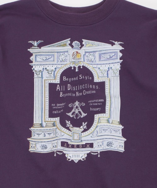 「AXES-X」 スウェットカットソー LARGE ブラック メンズ_画像7