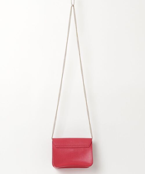 FURLA（フルラ） ボーダー柄ショルダーバッグ - レッド レディース 